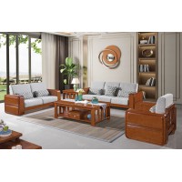 長城橡木客廳系列家具：沙發(fā)036#（1+2+3）