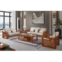 長城橡木客廳系列家具：沙發(fā)001#（1+2+3）