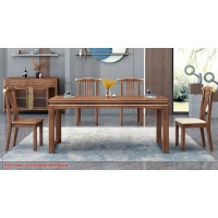 康優(yōu)寶輕奢新中式胡桃木家具：K6P20長(zhǎng)餐臺(tái)