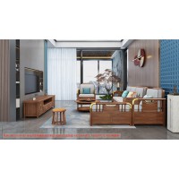 康優(yōu)寶輕奢新中式胡桃木家具：K6H180沙發(fā) 轉(zhuǎn)角+單位（B靠背儲(chǔ)物箱體薄墊）