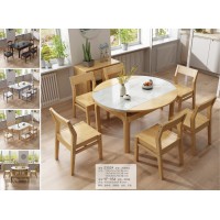 云杉木語云帆北歐系列家具：2302#石面跳臺、YF-05#單檔椅