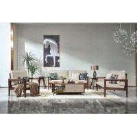 凡闊意式輕奢極簡家具：K2216 1+2+3沙發(fā)