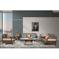 凡闊意式輕奢極簡家具：K2213 1+2+3沙發(fā)