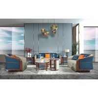 凡闊意式輕奢極簡家具：K2218 1+2+3沙發(fā)