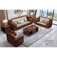 鑫亞軒家具卓越皇朝：烏金木1+2+3沙發(fā)629#冬夏兩用