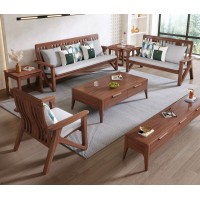 木匠空間現(xiàn)代簡約實(shí)木沙發(fā)801#